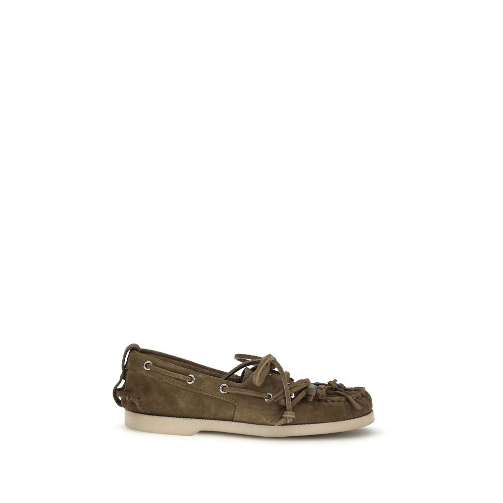 Golden Goose Bicolor Calf Leather Slip-On Loafers - Luxury Elegance