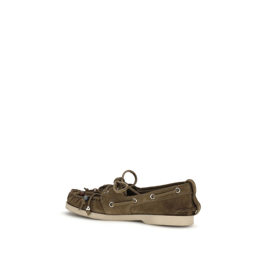 Golden Goose Bicolor Calf Leather Slip-On Loafers - Luxury Elegance