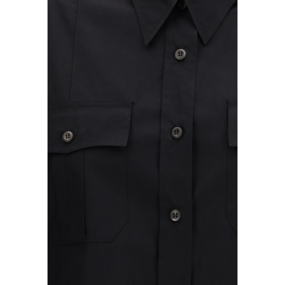 Prada Black Cotton Shortsleeve Shirt - Timeless Luxury Redefined