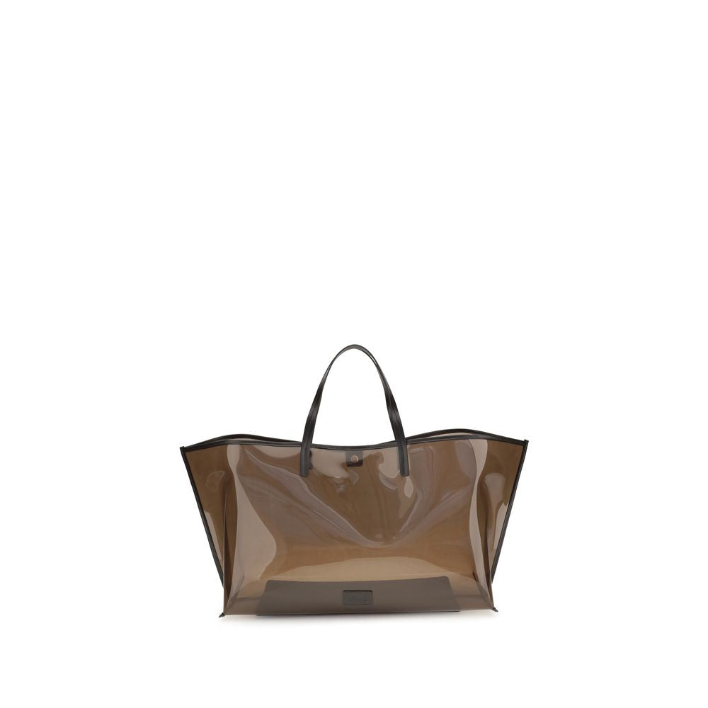 Staud Brown PVC Handbag - Exquisite Artisanal Luxury Tote