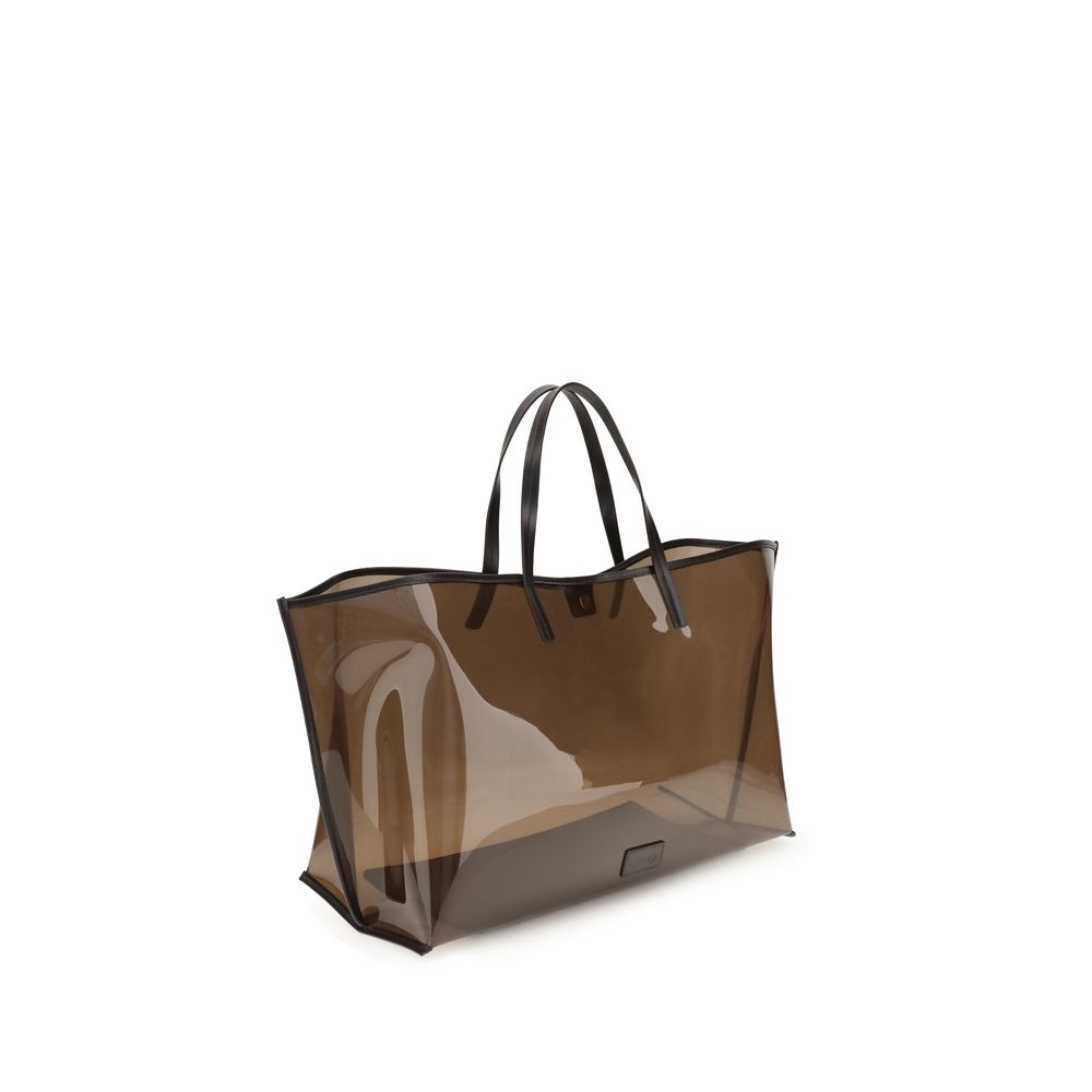 Staud Brown PVC Handbag - Exquisite Artisanal Luxury Tote