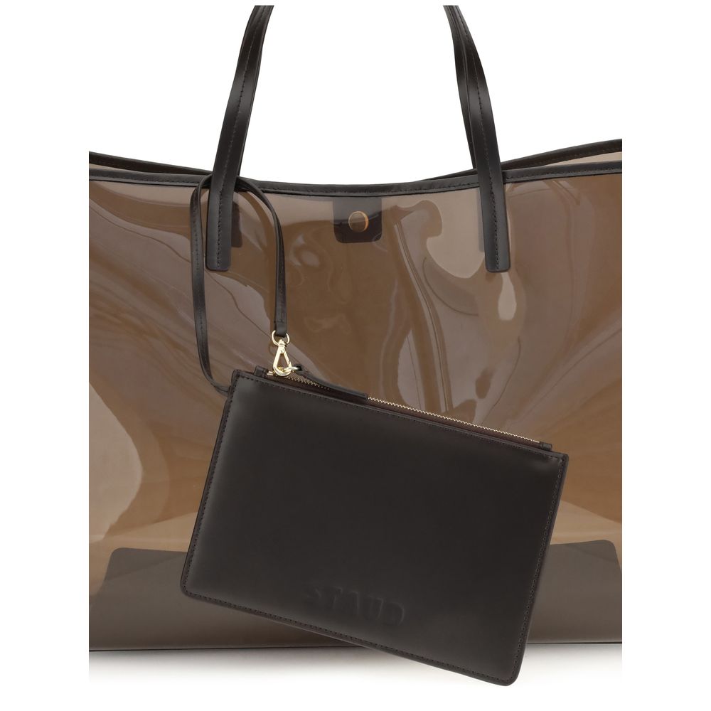 Staud Brown PVC Handbag - Exquisite Artisanal Luxury Tote