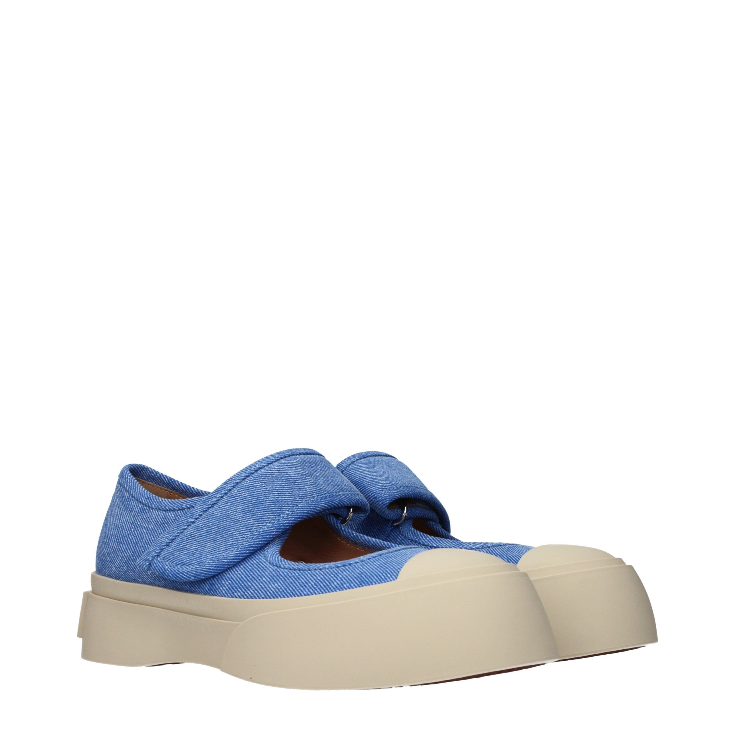 Elevate your style with Marni Blue Fabric Low Top Sneakers, where exquisite craftsmanship meets modern luxury, perfect for the discerning individual.