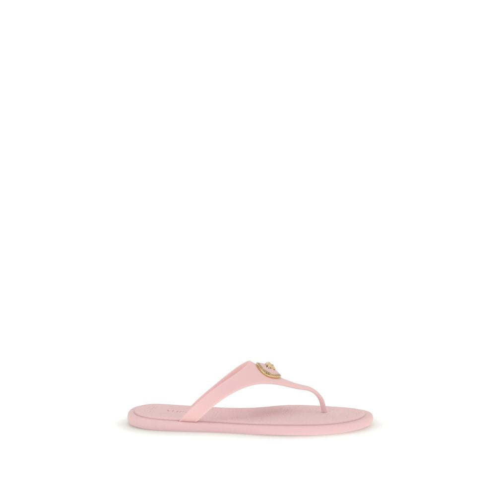 Versace Multicolor Rubber Flip-Flop Sandals - Luxurious Comfort