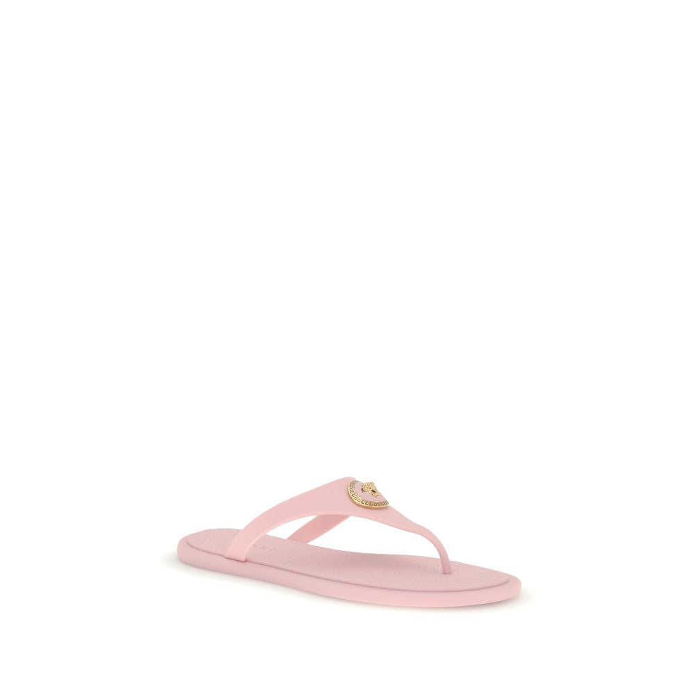 Versace Multicolor Rubber Flip-Flop Sandals - Luxurious Comfort