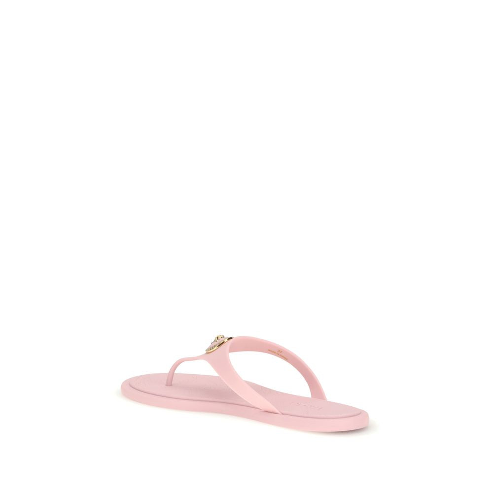 Versace Multicolor Rubber Flip-Flop Sandals - Luxurious Comfort