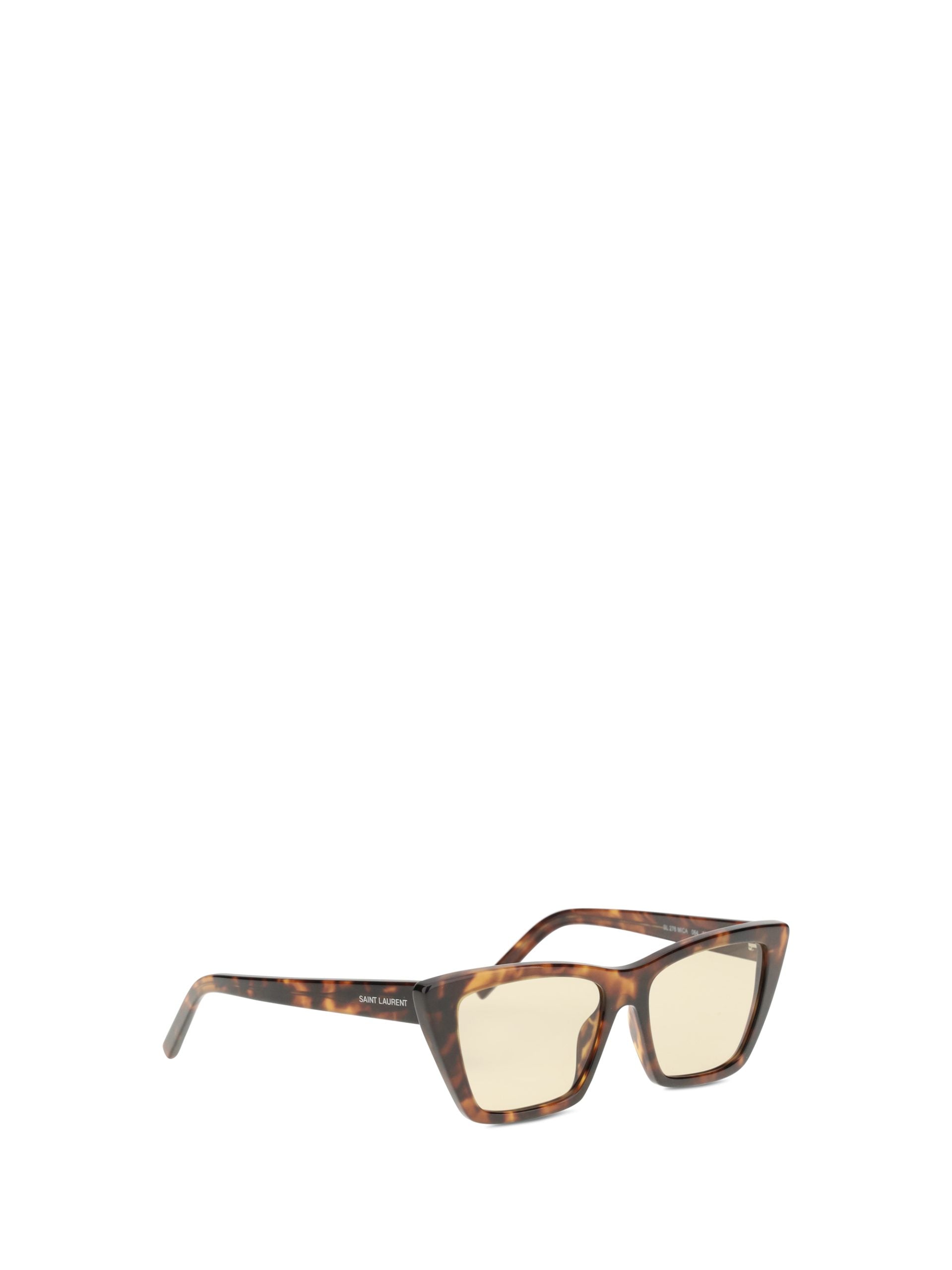 Saint Laurent Beige Acetate Sunglasses