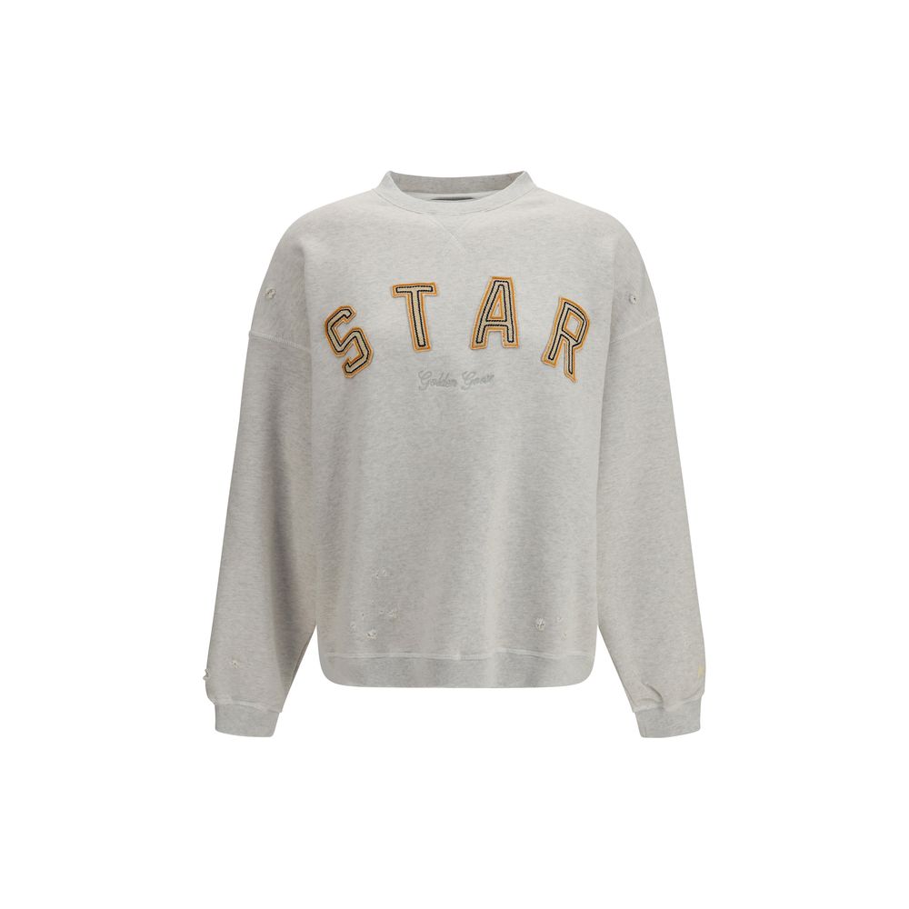 Golden Goose Gray Cotton Sweatshirt – Luxurious Designer Couture