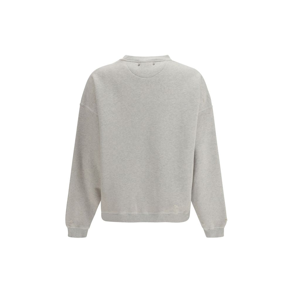 Golden Goose Gray Cotton Sweatshirt – Luxurious Designer Couture