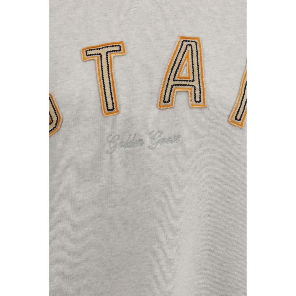 Golden Goose Gray Cotton Sweatshirt – Artisanal Luxury Couture