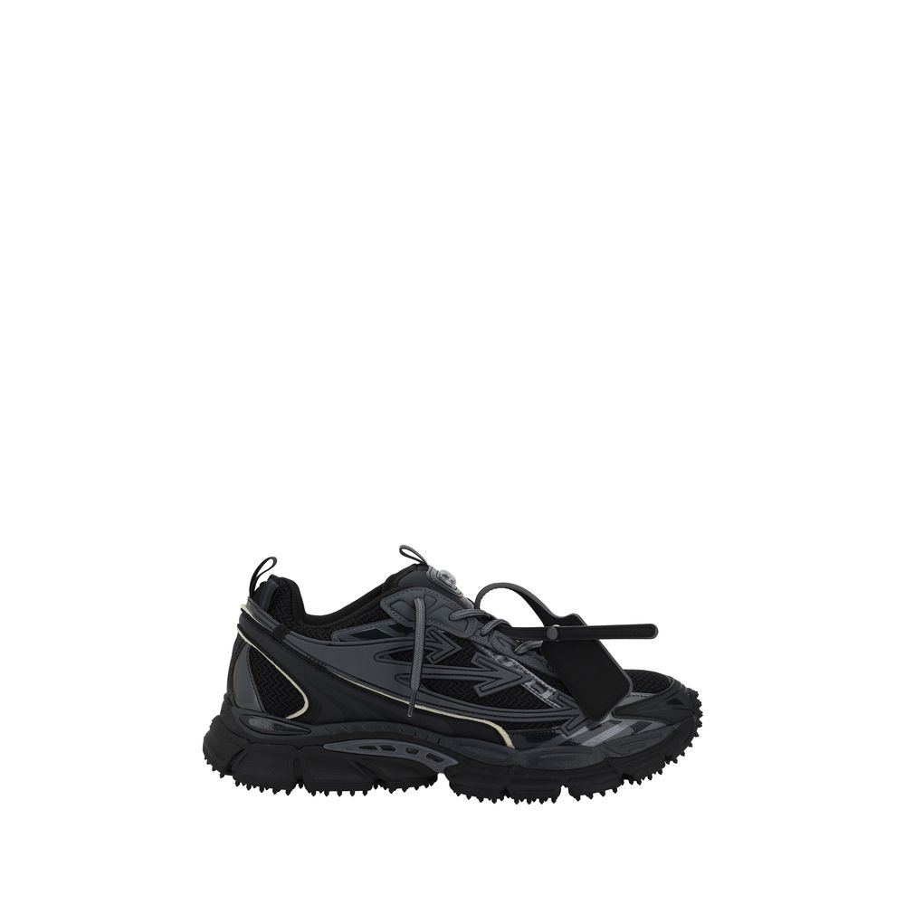 Off-White Black Polyester Athletic Sneakers