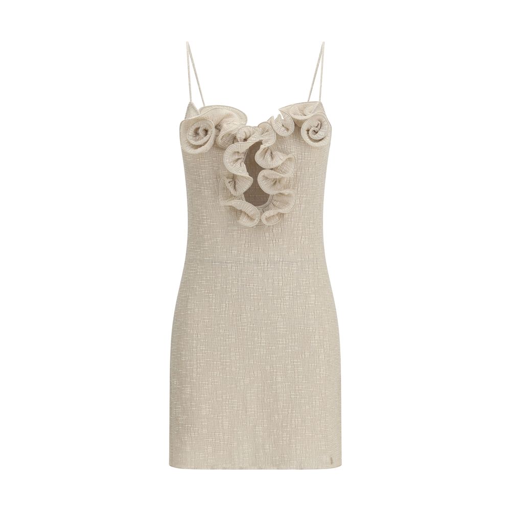 Magda Butrym Beige Lyocell Casual Dress - Effortless Luxury Elegance