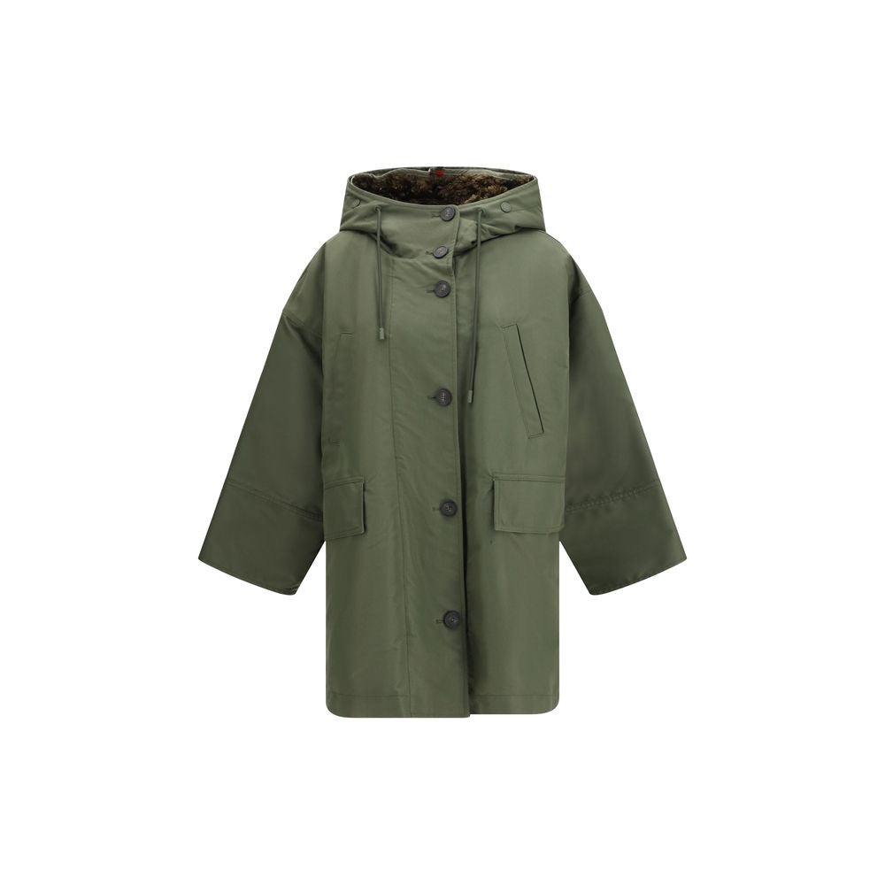 Max Mara Bicolor Cotton Trench Coat - Timeless Luxury Elegance