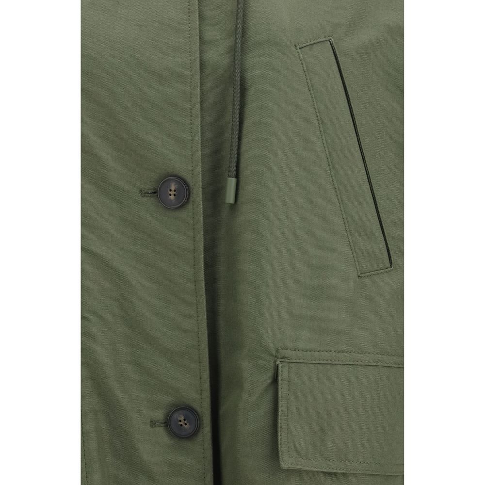 Max Mara Bicolor Cotton Trench Coat - Timeless Luxury Elegance