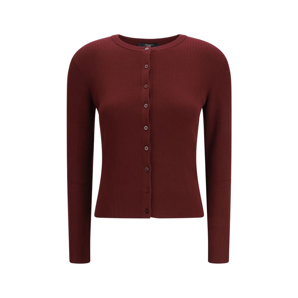 Indulge in the Max Mara Bordeaux Viscose Sweatshirt from the SS26 collection, where luxurious stretch fabric meets sophisticated design for timeless elegance.