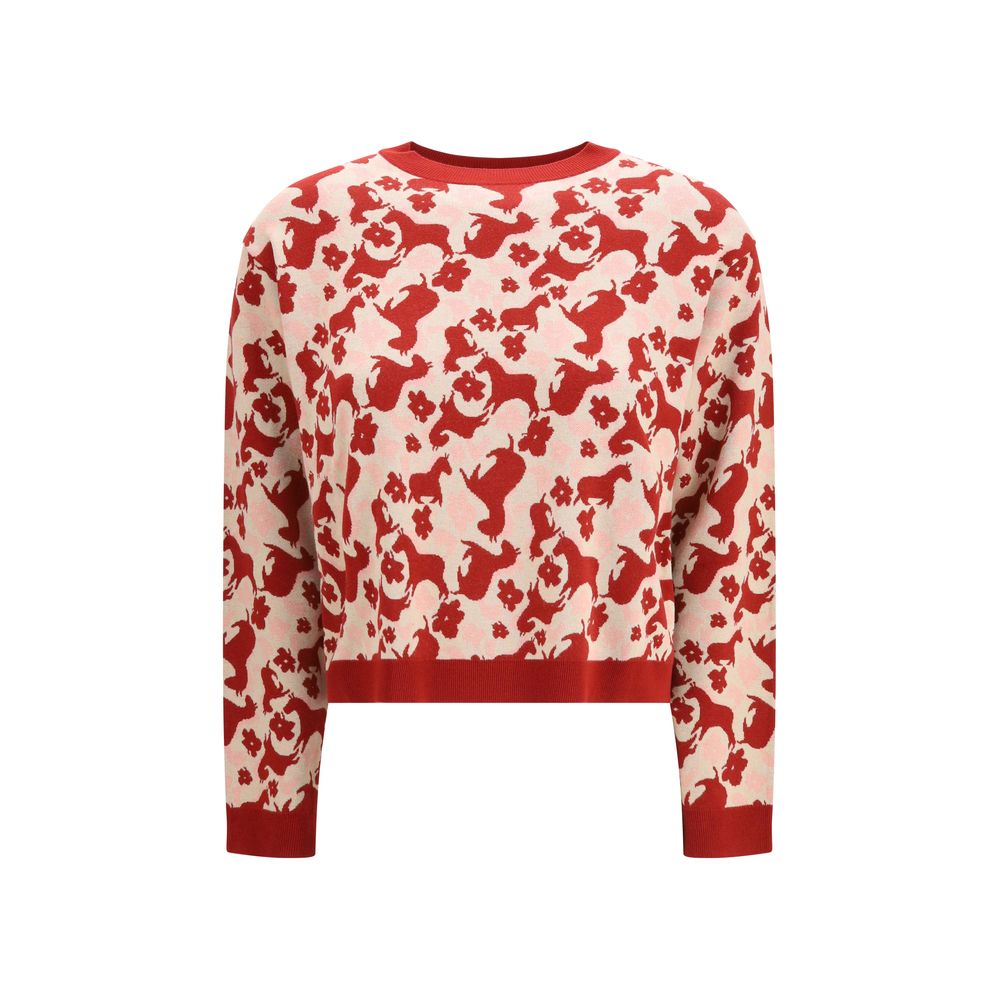 Elevate your style with the Max Mara Multicolor Viscose Sweatshirt, a luxurious blend of jacquard texture and soft fit, perfect for sophisticated occasions.