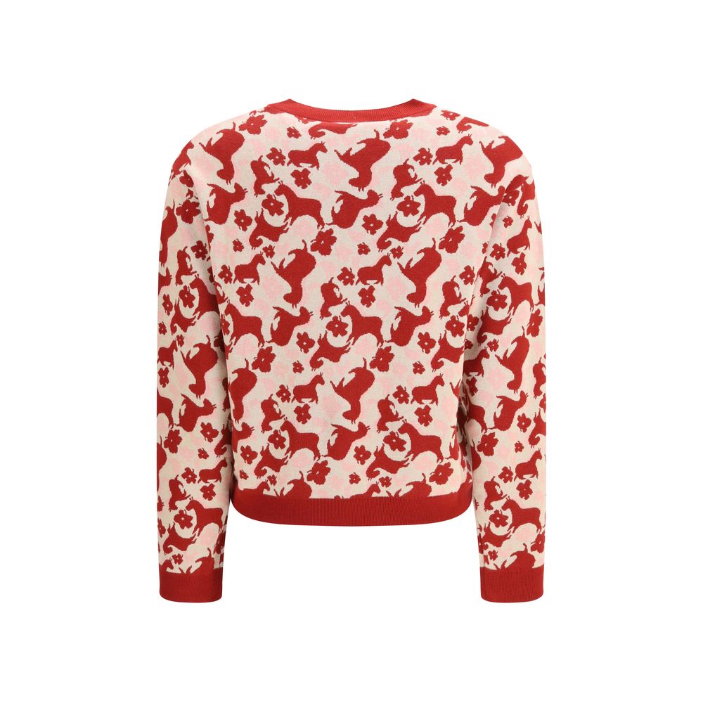 Indulge in the Max Mara Multicolor Viscose Sweatshirt, a luxurious blend of jacquard texture and soft fit, perfect for elevating your sophisticated wardrobe.