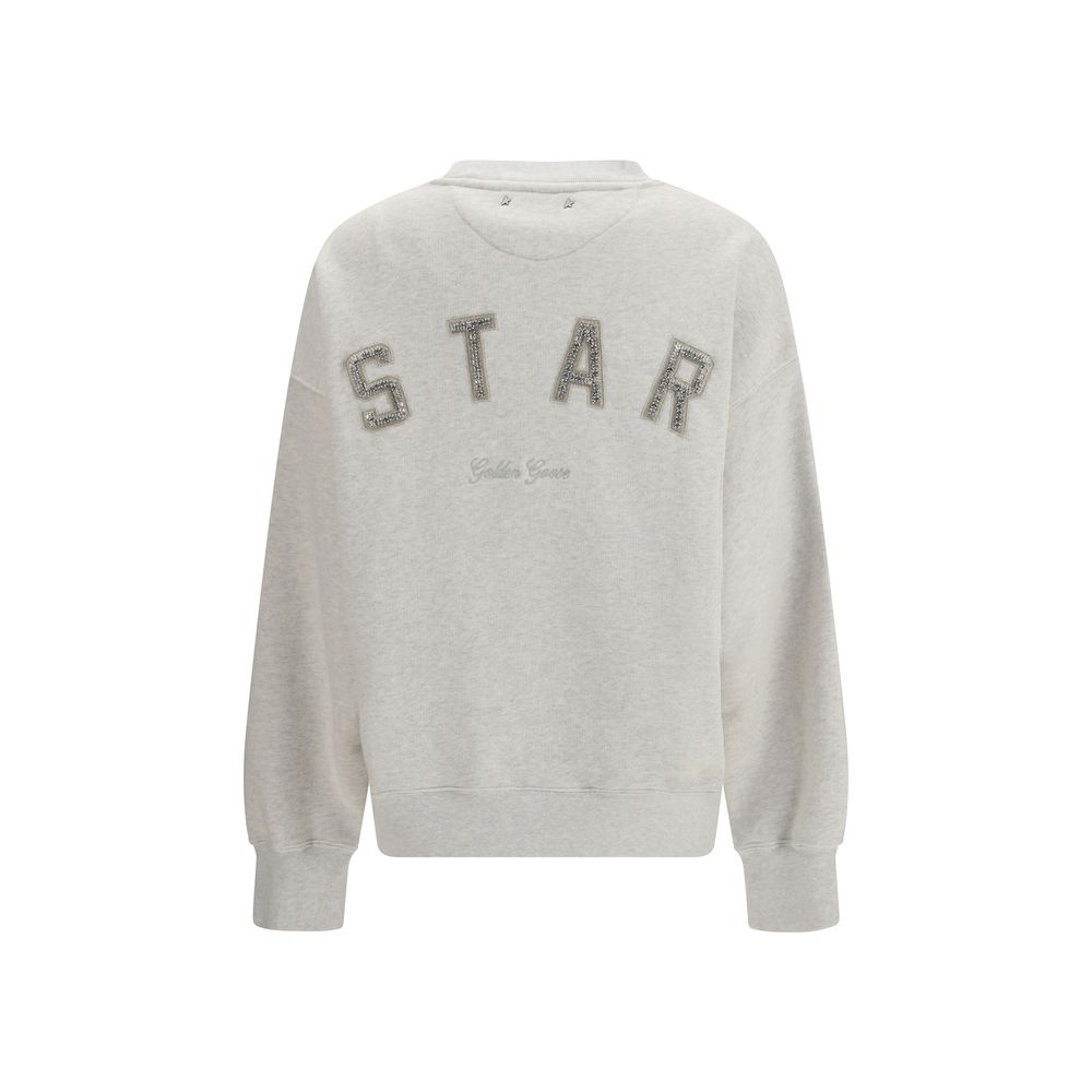 Golden Goose Gray Cotton Sweatshirt – Artisanal Luxury Fashion