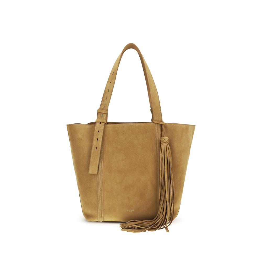 Golden Goose Beige Calf Leather Shoulder Bag - Artisanal Luxury