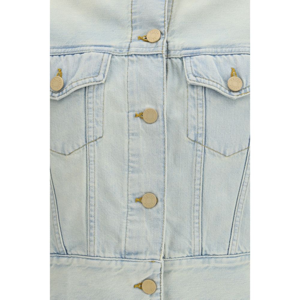 Jacob Cohen Blue Cotton Denim Jacket - Artisanal Luxury Fashion