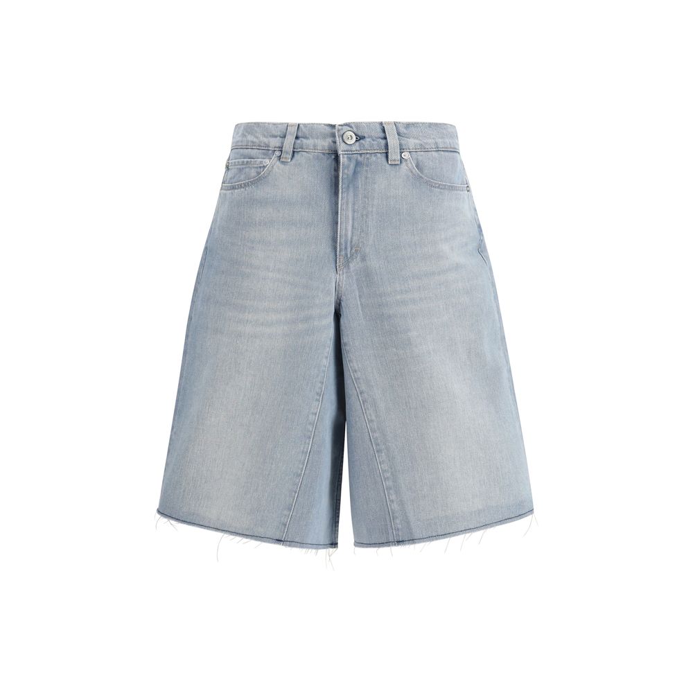 Elevate your summer style with Our Legacy Blue Cotton Bermuda Shorts, crafted from luxurious Turkish fabric for a modern A-line silhouette that embodies effortless sophistication.