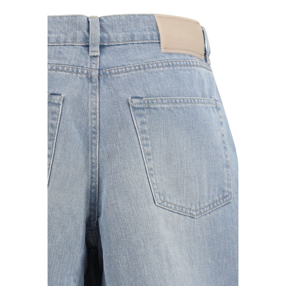 Discover the Our Legacy Blue Cotton Bermuda Shorts, crafted from luxurious Turkish fabric, embodying modern elegance and effortless sophistication for the discerning individual.