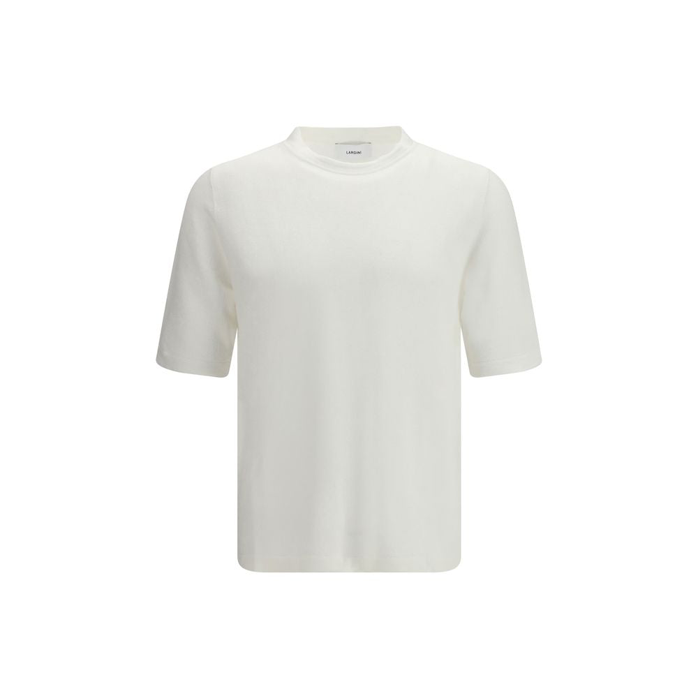 Lardini White Linen T-Shirt - Artisanal Luxury Essential