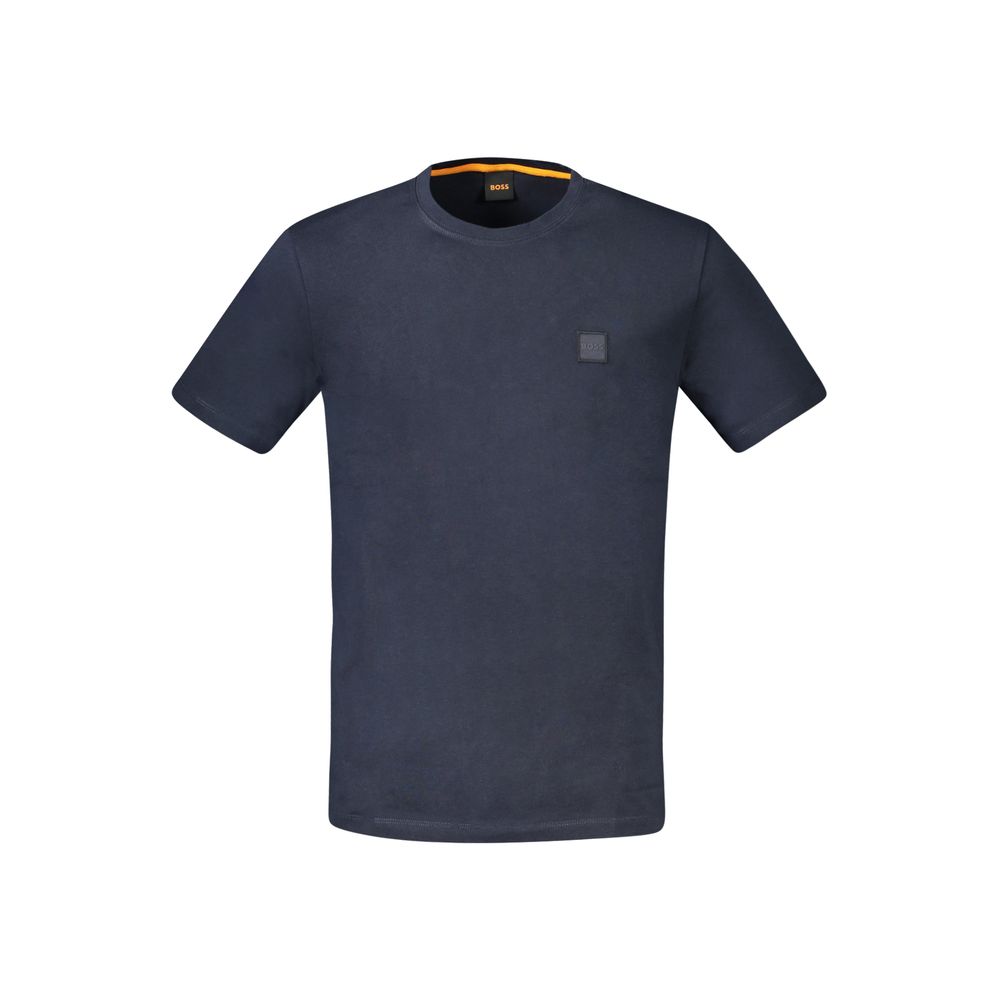 Hugo Boss Blue Cotton T-Shirt - Luxury Casual Elegance