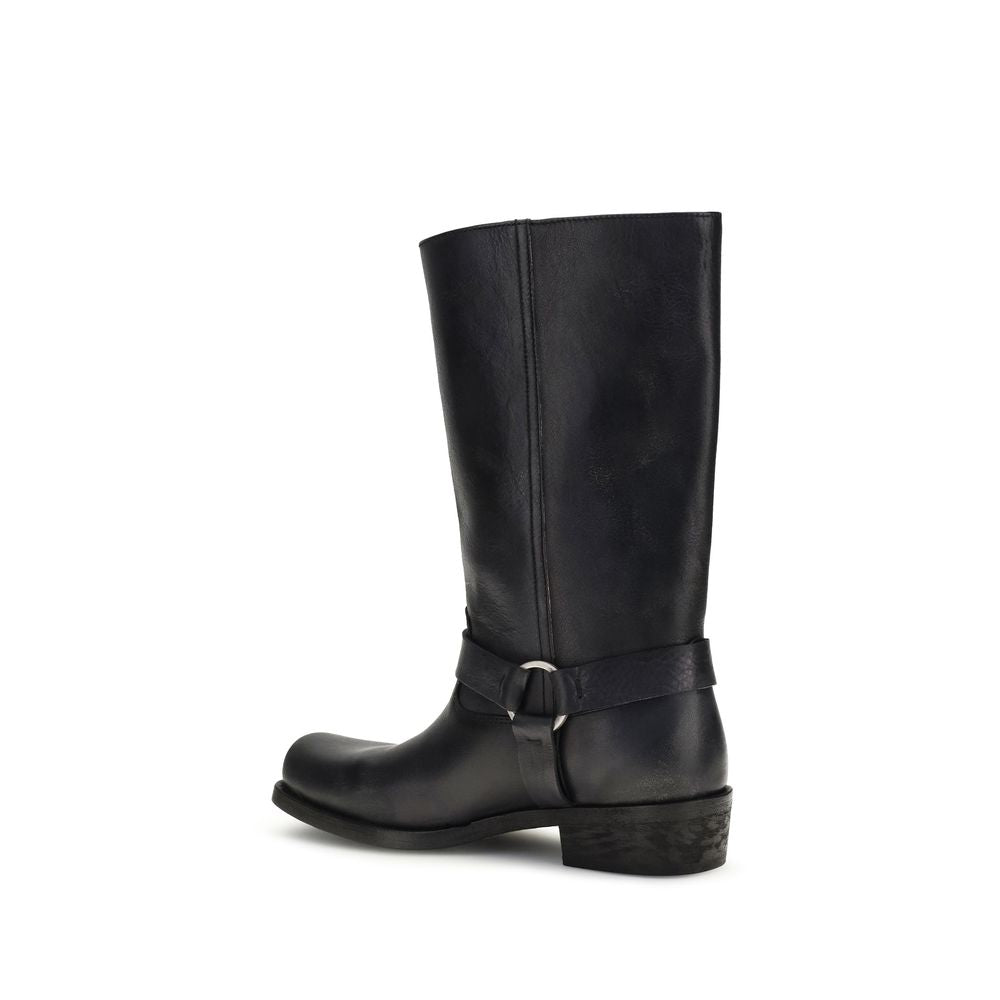 Golden Goose Black Calf Leather Ankle Boots – Luxury Couture
