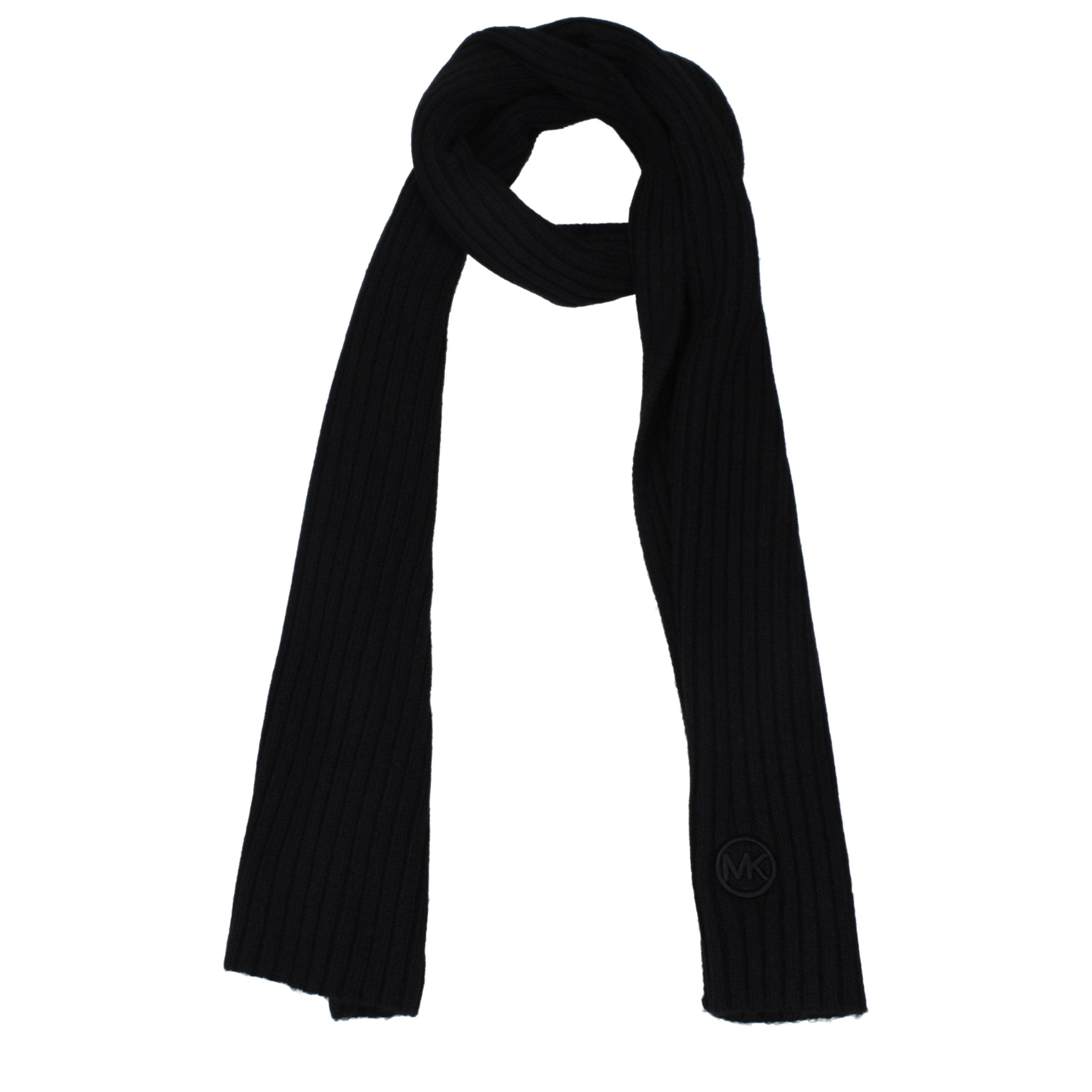 Elevate your style with the Michael Kors Black Polyester Scarf, a luxurious accessory that embodies timeless elegance and sophisticated versatility for every occasion.