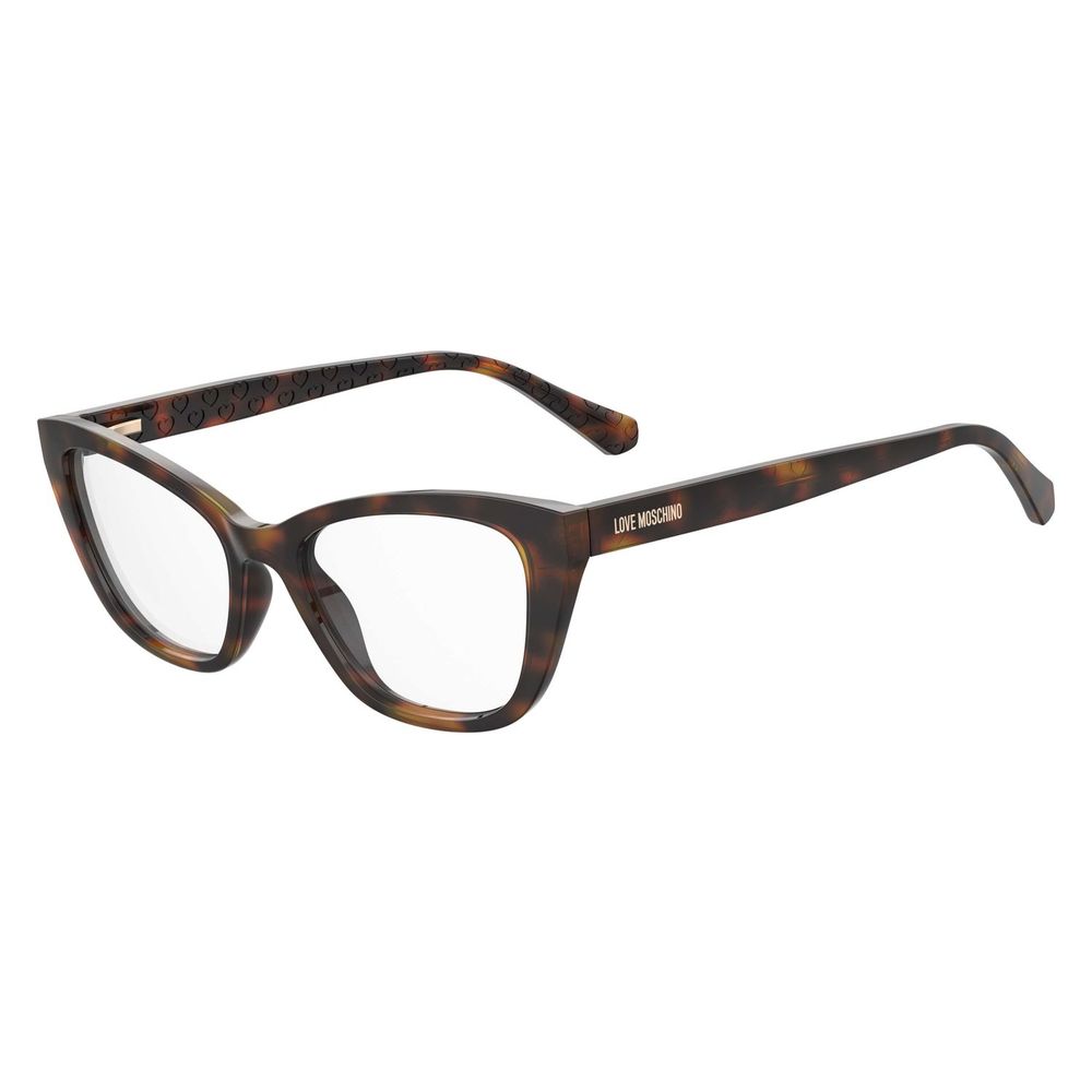 Love Moschino Brown Cellulose Propionate Glasses - Luxury Frames