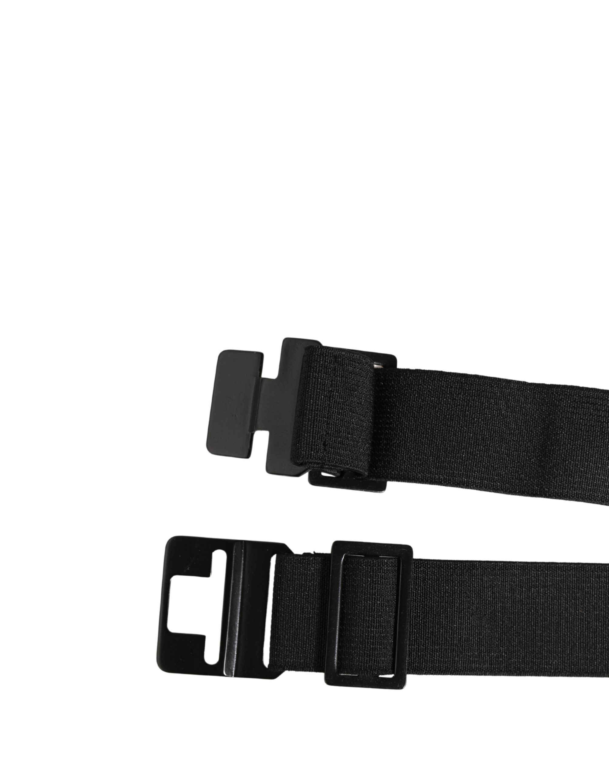 Dolce & Gabbana Black Velvet Wide Belt Waist Cummerband Men
