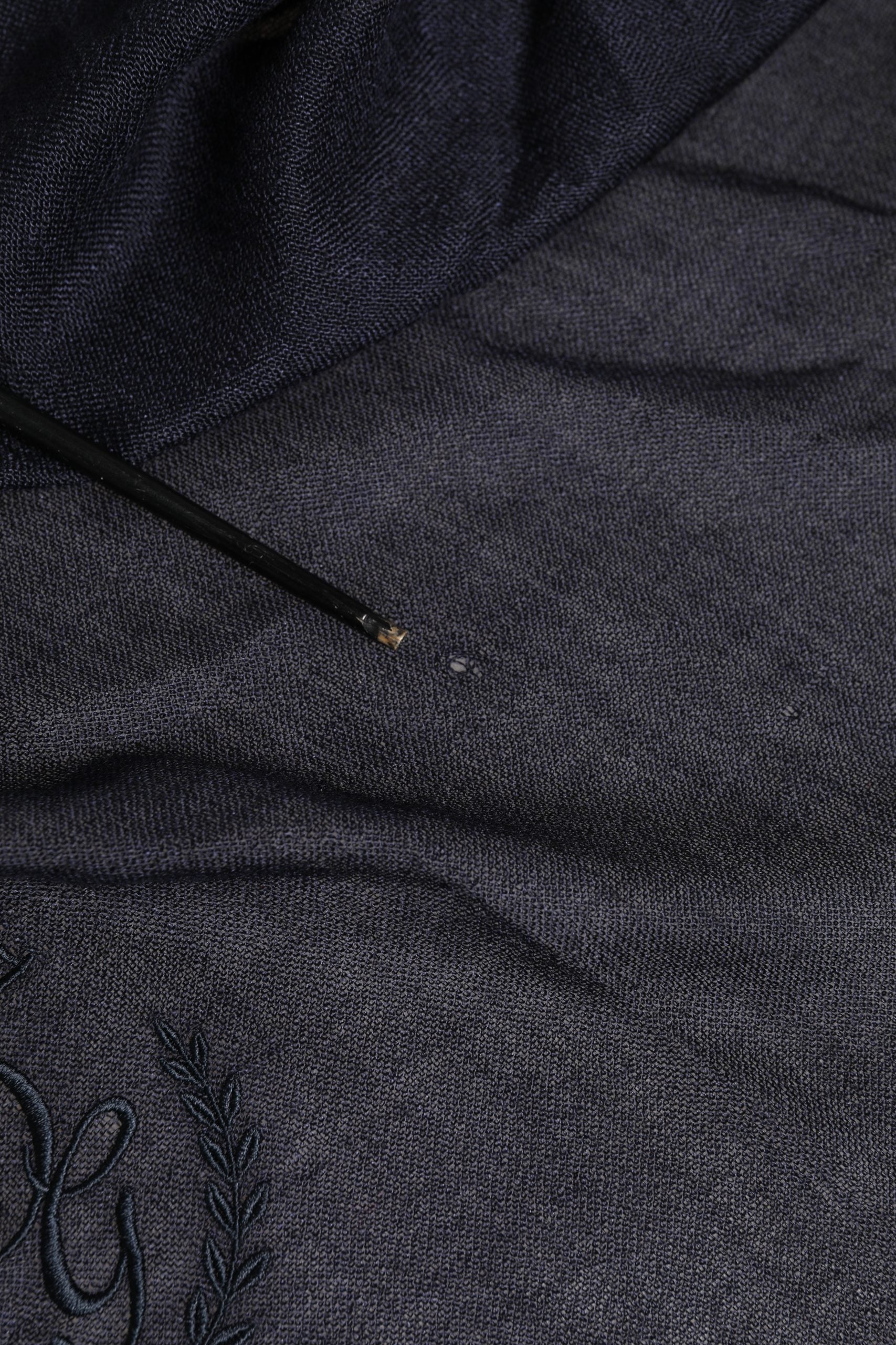 Dolce & Gabbana Blue Cashmere Fringes Wrap Foulard 70cm x 200cm Scarf Men