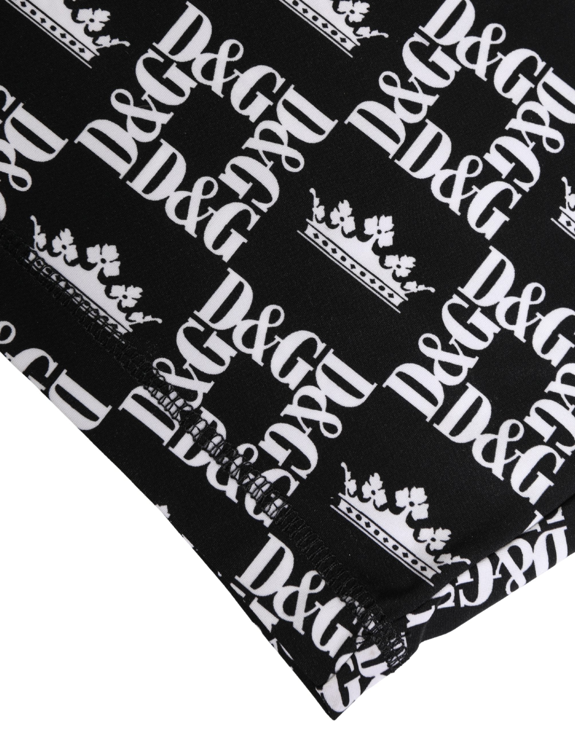 Indulge in the exquisite Dolce & Gabbana Multicolor Patterned Cycling Bike Shorts, a luxurious blend of nylon and elastane, embodying Italian craftsmanship and chic versatility.