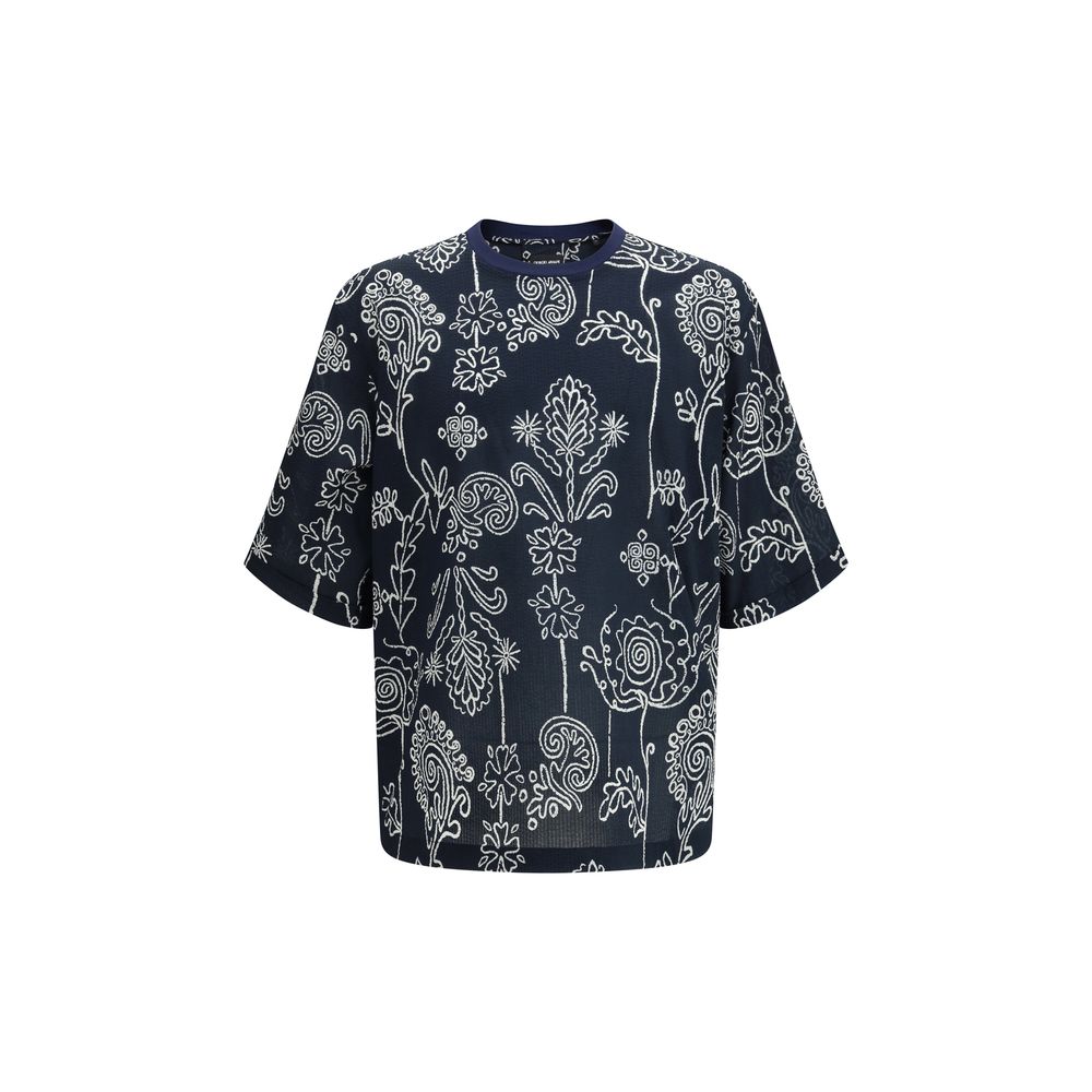 Discover the Giorgio Armani Multicolor Cotton T-Shirt, a masterpiece of soft fabric and contemporary elegance, perfect for those who embody luxury and sophistication.