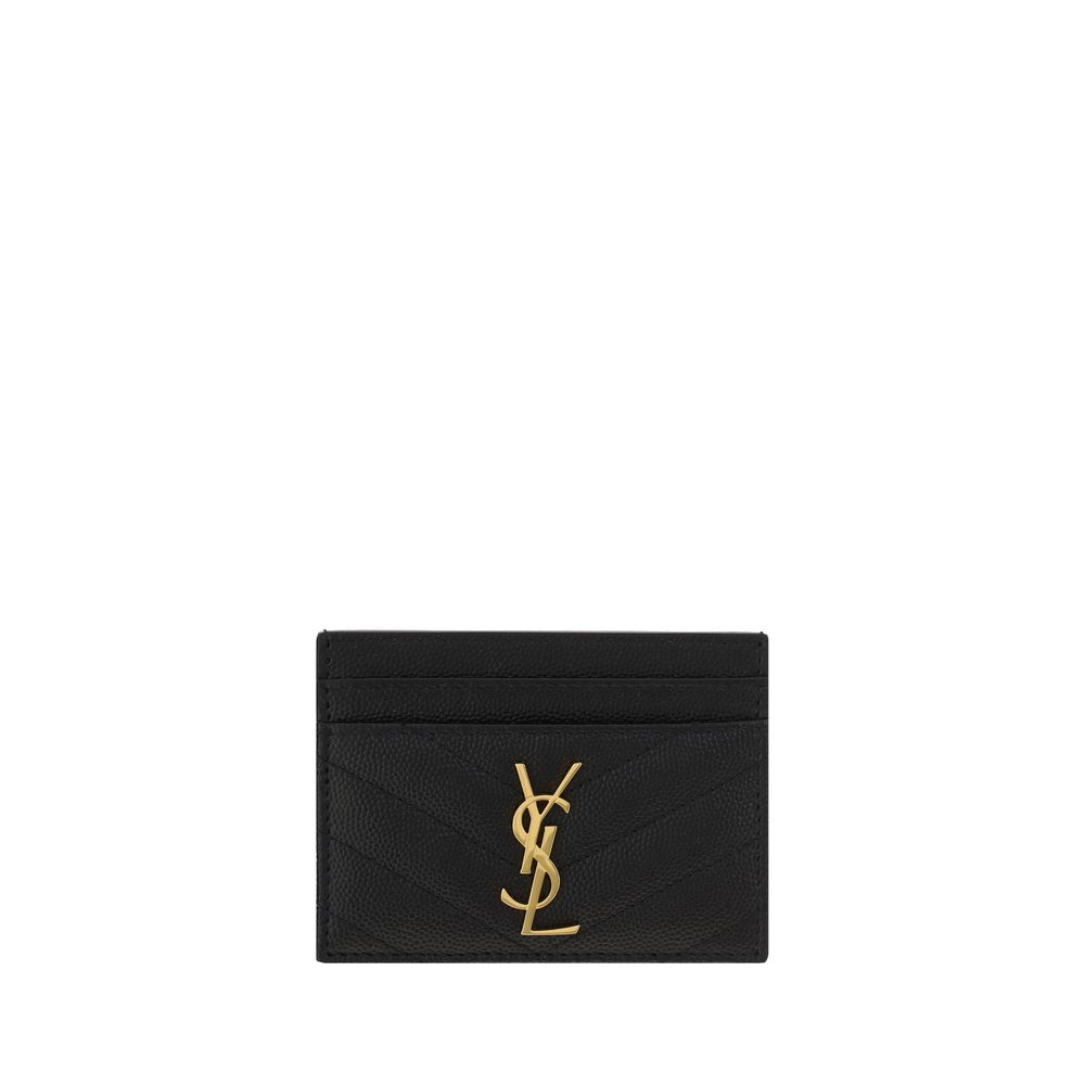 Saint Laurent Black Calf Leather Cardholder – Timeless Luxury