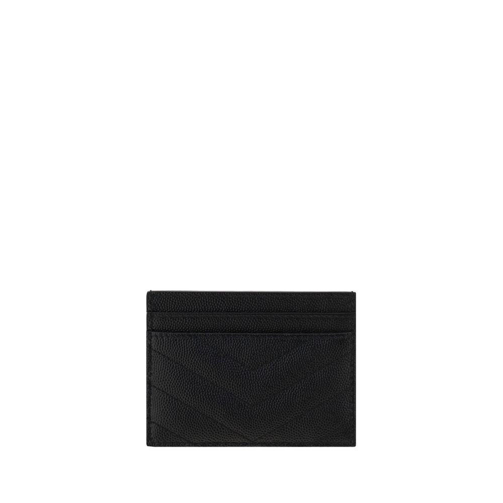 Saint Laurent Black Calf Leather Cardholder - Timeless Luxury