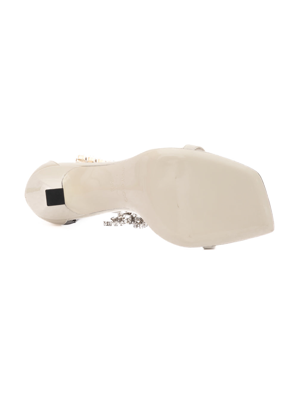 Jimmy Choo White Patent Leather Verity Sandals 100
