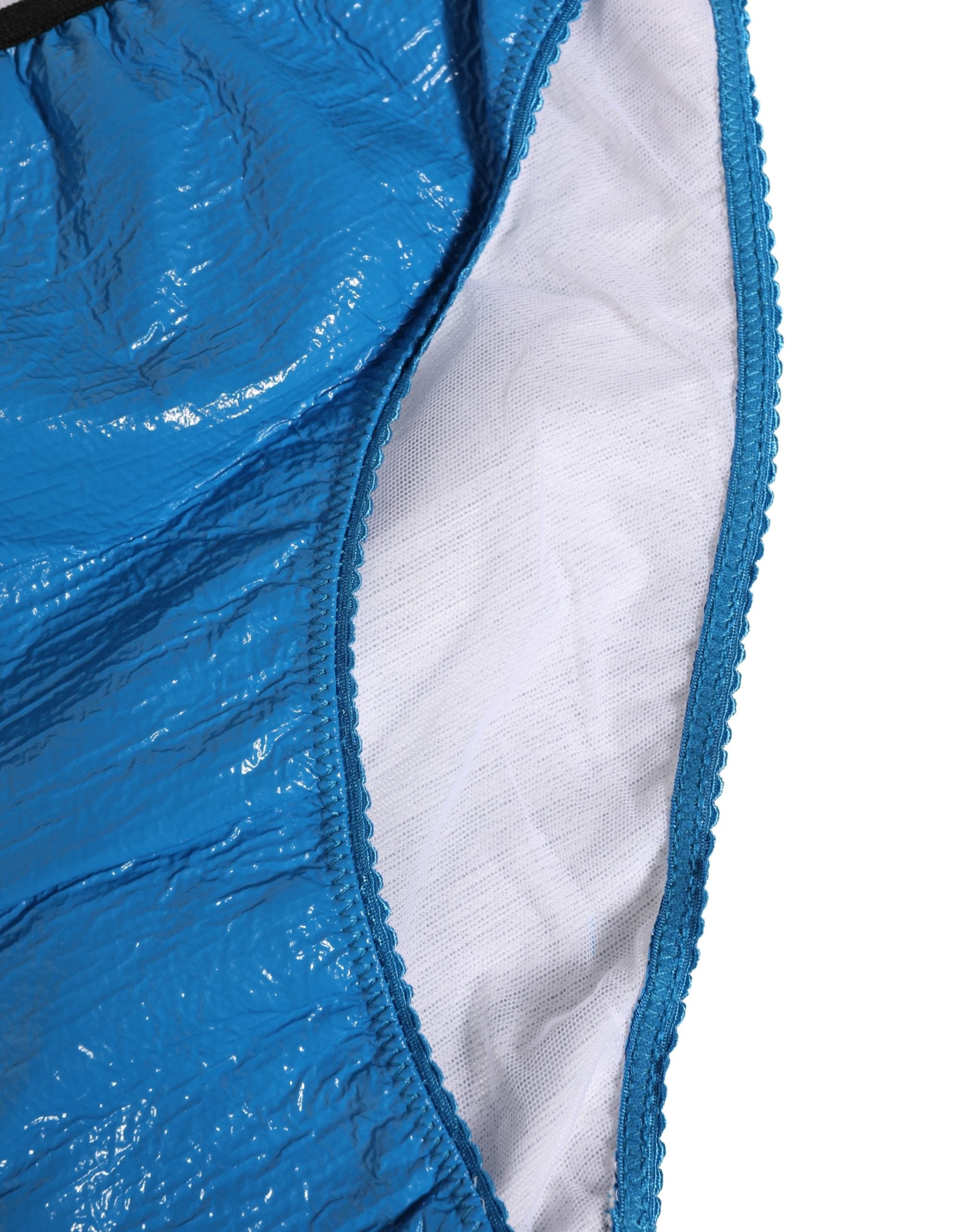 Dolce & Gabbana Blue Logo Waistband High Waist Brief Underwear