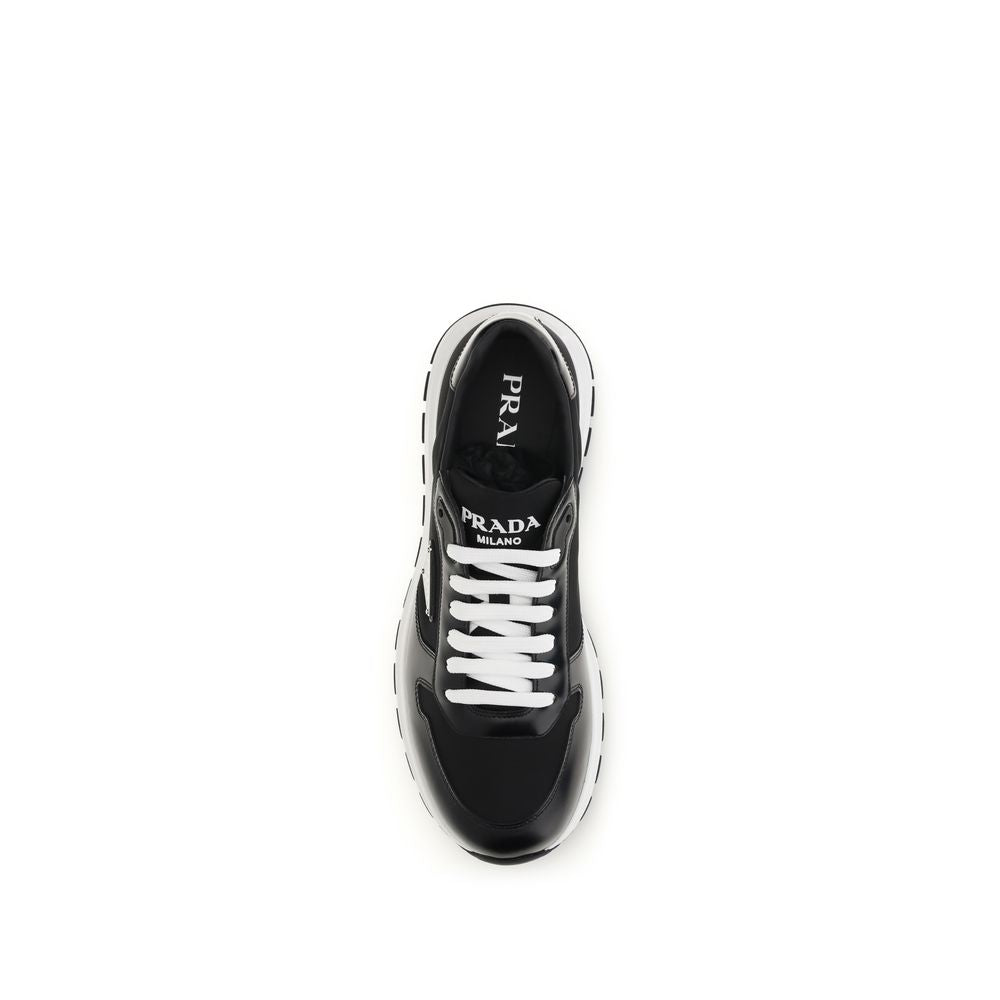 Discover the Prada Black Recycled Polyamide Athletic Sneakers from the SS26 collection, where luxurious craftsmanship meets eco-conscious elegance for the discerning individual.