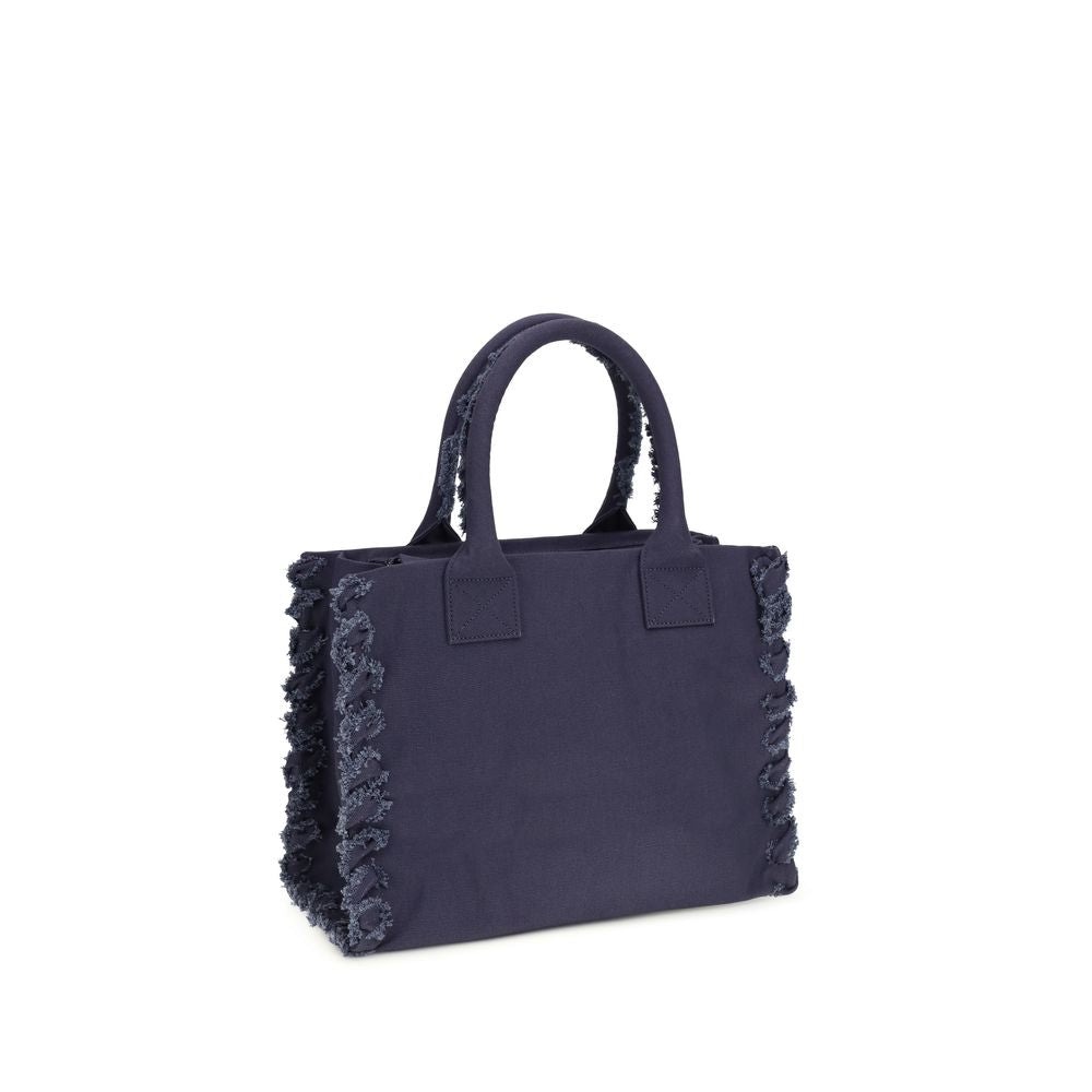 Elevate your style with the PINKO Blue Cotton Shoulder Bag, an exquisite blend of artisanal craftsmanship and luxurious design, perfect for life's finest moments.