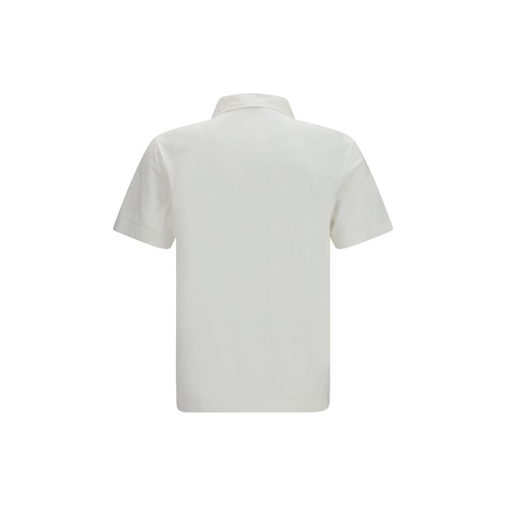 Burberry White Cotton Polo Shirt – Artisanal Luxury Elegance