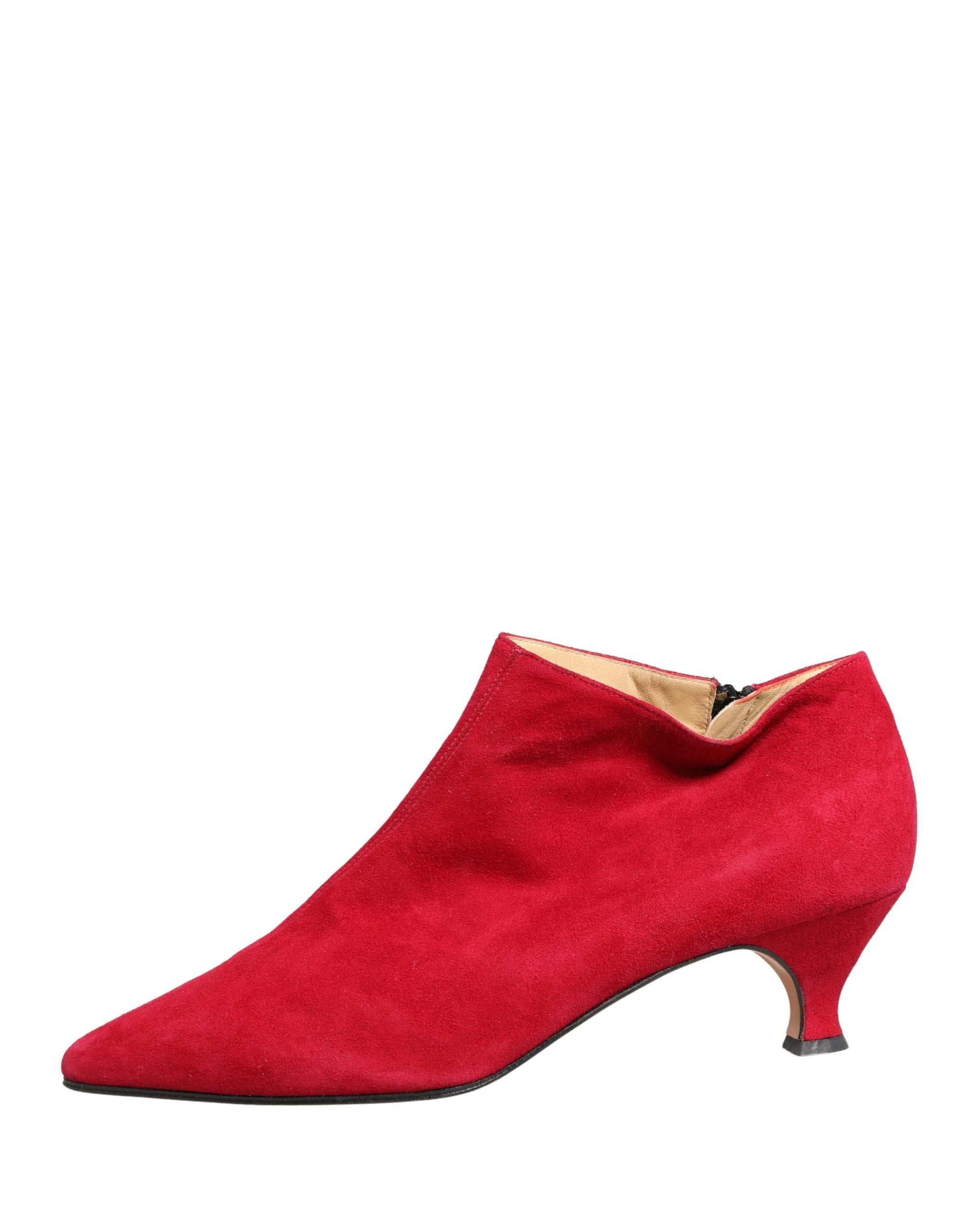 Elevate your style with Dolce & Gabbana's Red Suede Ankle Boots, a fusion of exquisite Italian craftsmanship and timeless elegance, perfect for the discerning fashion connoisseur.