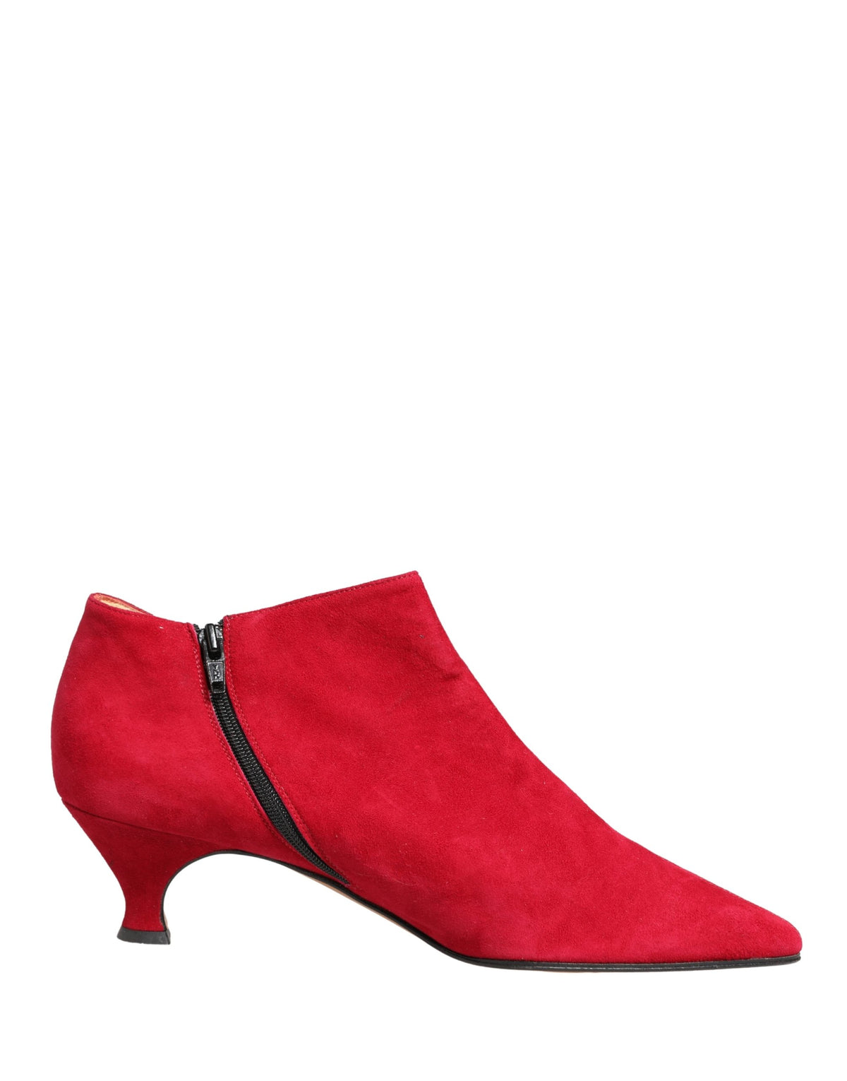 Elevate your style with Dolce & Gabbana's Red Suede Ankle Boots, a masterpiece of Italian craftsmanship that embodies luxury and sophistication for every occasion.