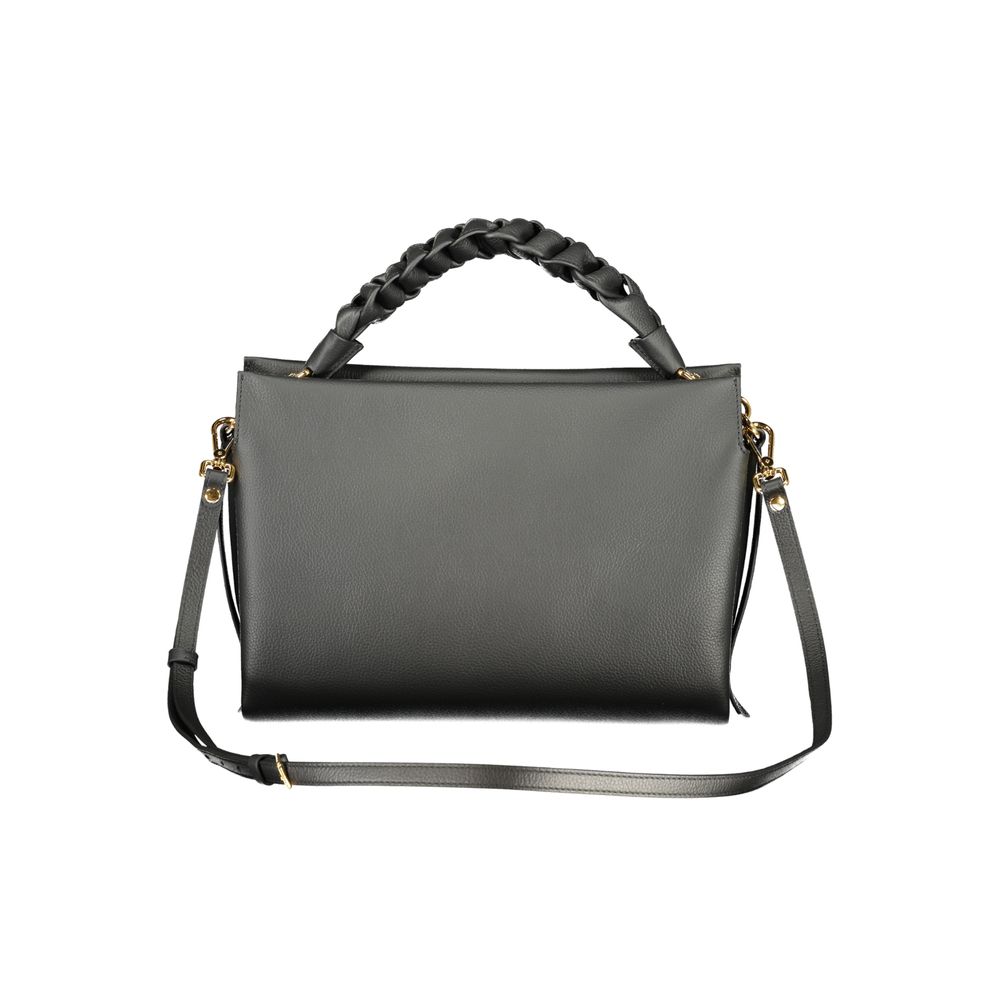 Discover the Coccinelle Black Leather Handbag, a masterpiece of Italian craftsmanship in exquisite Pelle leather, elevating your style with timeless elegance and sophistication.