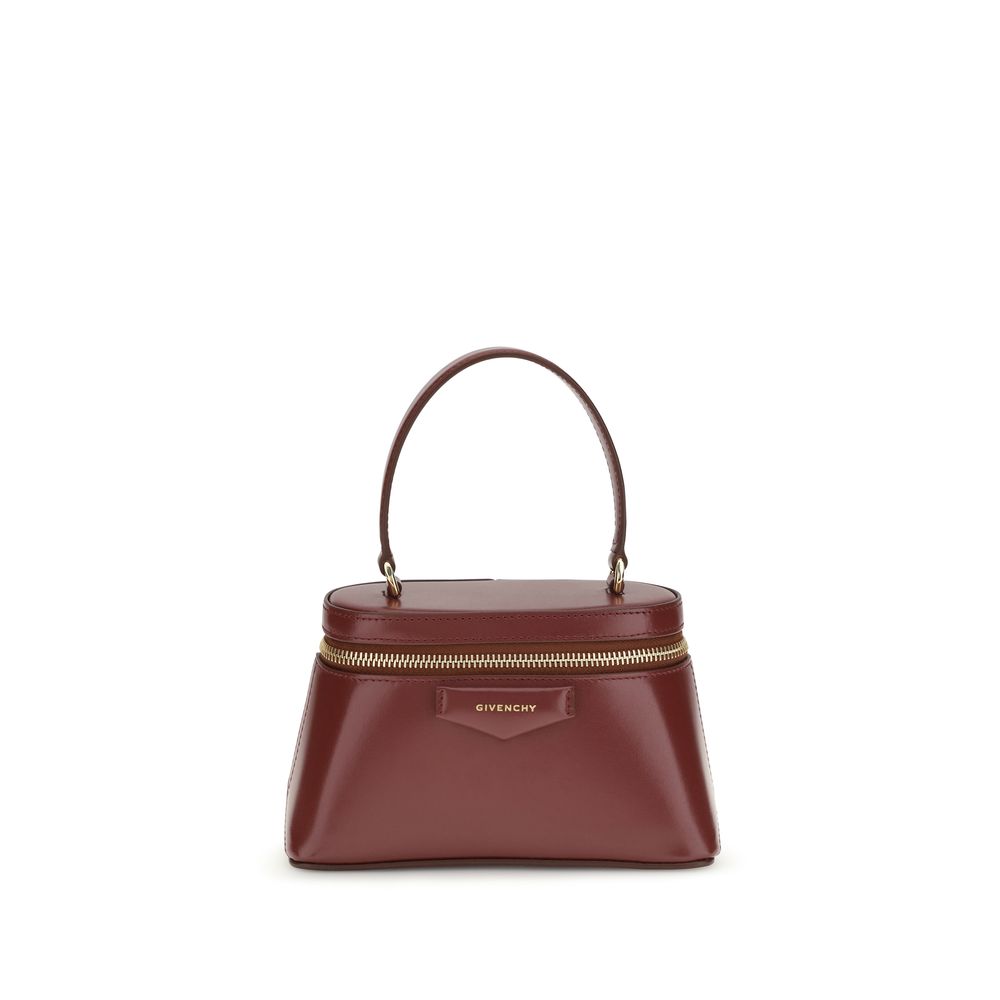 Givenchy Burgundy Calf Leather Handbag - Artisanal Luxury Couture