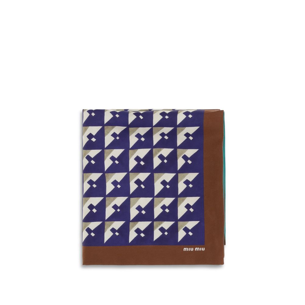 Miu Miu Multicolor Silk Scarf - Luxurious Elegance for All