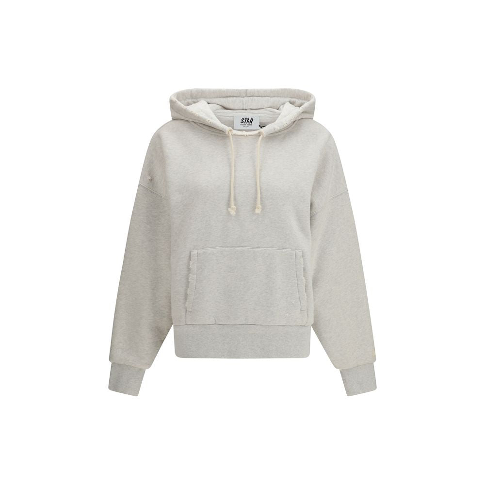Discover the Golden Goose Gray Cotton Sweatshirt from the Star Collection, crafted from premium cotton with a vintage mélange finish, embodying effortless luxury and refined style.