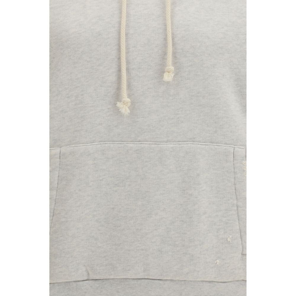 Elevate your wardrobe with the Golden Goose Gray Cotton Sweatshirt from the Star Collection, crafted from luxurious cotton with a vintage mélange finish for effortless sophistication.