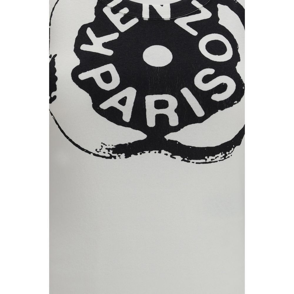 Kenzo White Cotton T-Shirt - Chic Luxury for Timeless Elegance